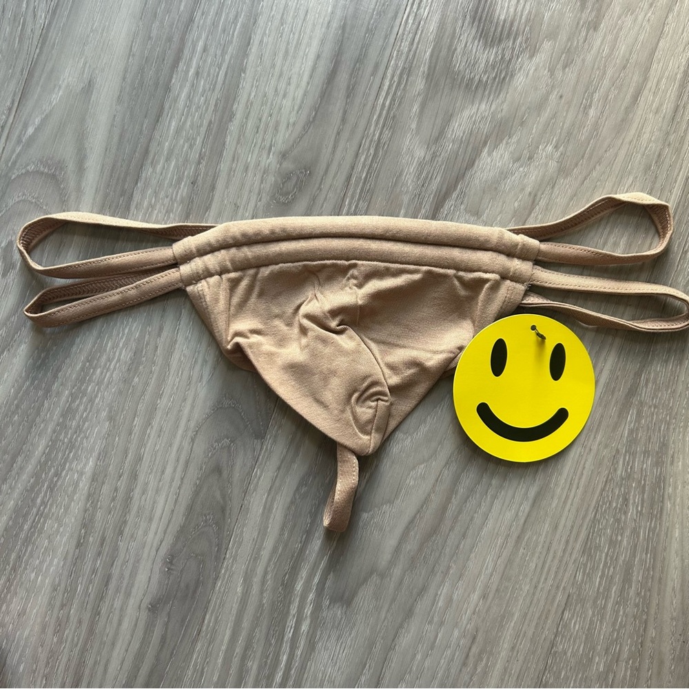 Andrew Christian | Happy Modal Thong with Almost Naked in Desert Sand (Small)